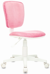 Кресло детское Бюрократ CH-W204NX/VELV36 розовый