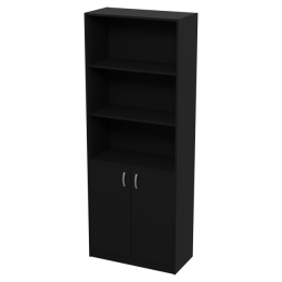 Шкаф для офиса ШБ-3 цвет Черный 77/37/200 см