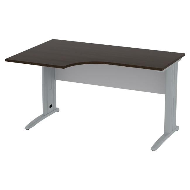 Стол на металлокаркасе СМ-П цвет венге + серый