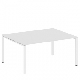Переговорный стол (1 столешница) на П-образном м/к 160 METAL SYSTEM БП.ПРГ-1.4 Белый