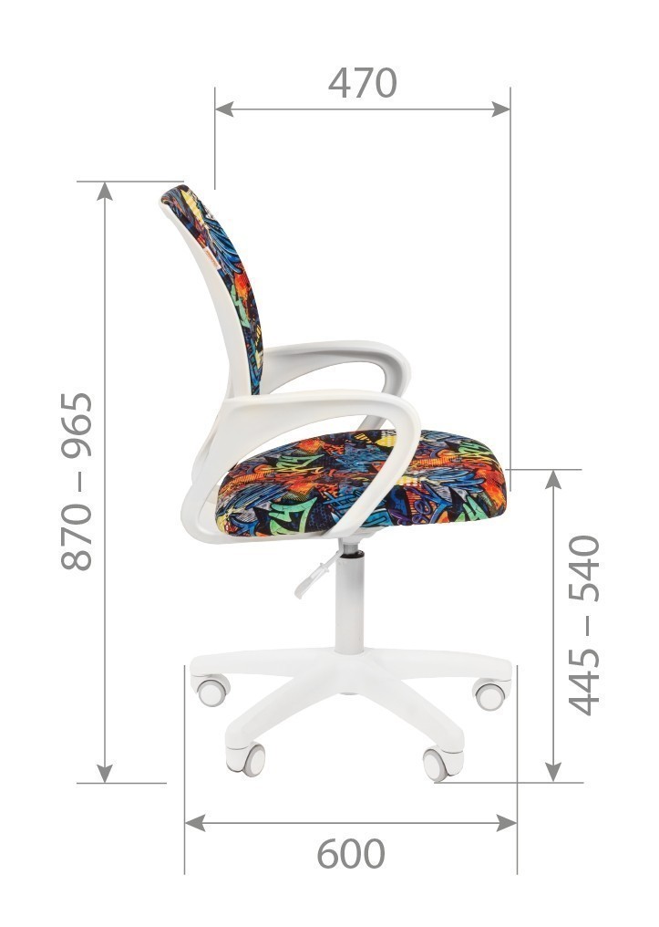 Кресло детское CHAIRMAN KIDS 103 LT Белый CRAZY