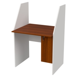 Компьютерный стол СК-18 цвет Белый+Орех 80/70/120 см