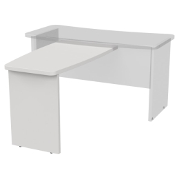 Брифинг-приставка Б-11 цвет Белый 110/60 см