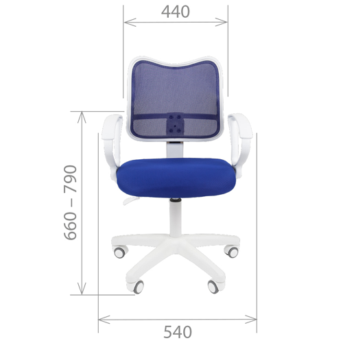 Офисное кресло эконом CHAIRMAN 450LT White Серый