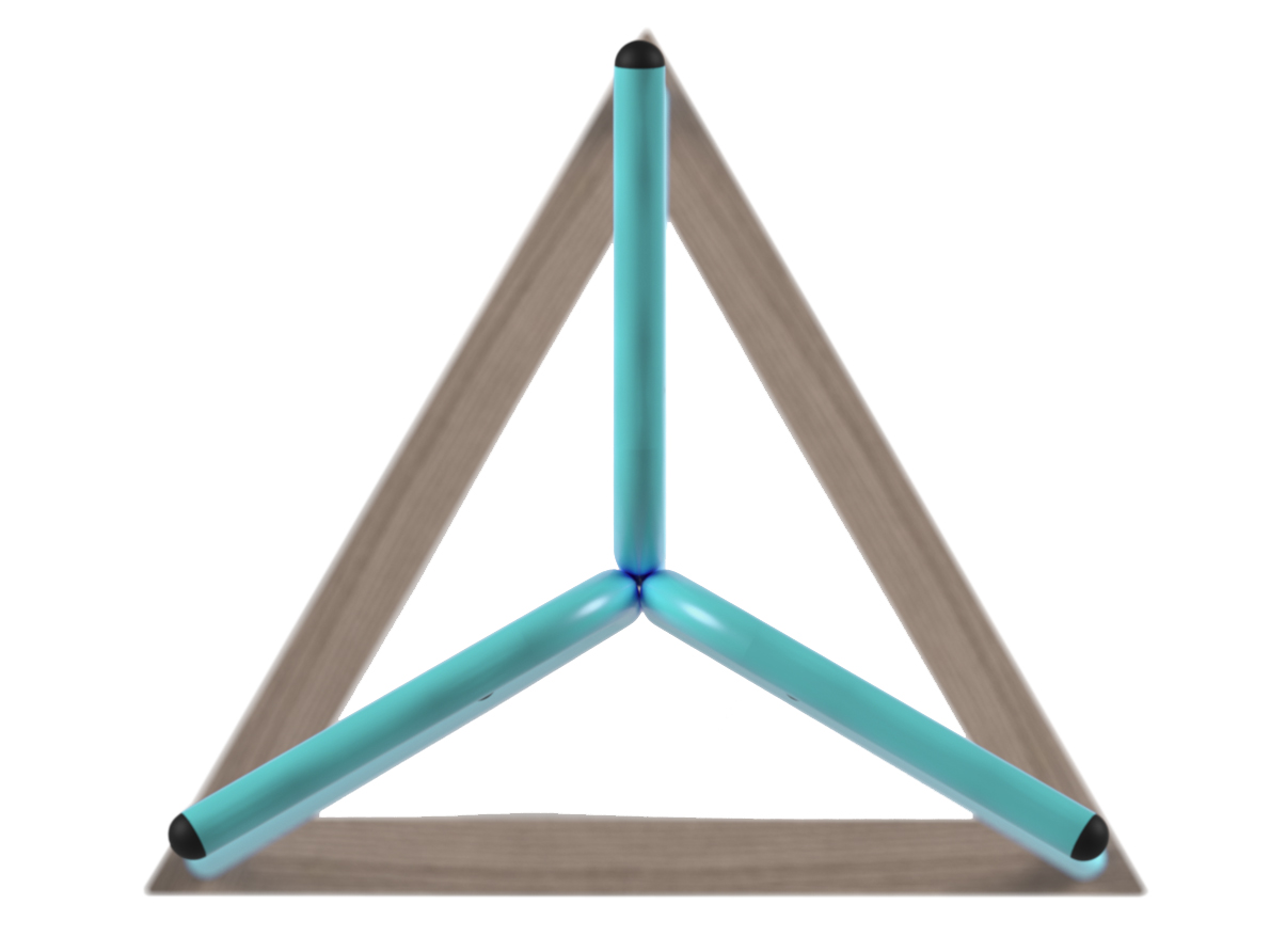 Вешалка напольная Галилео 213 бирюзовый/шимо