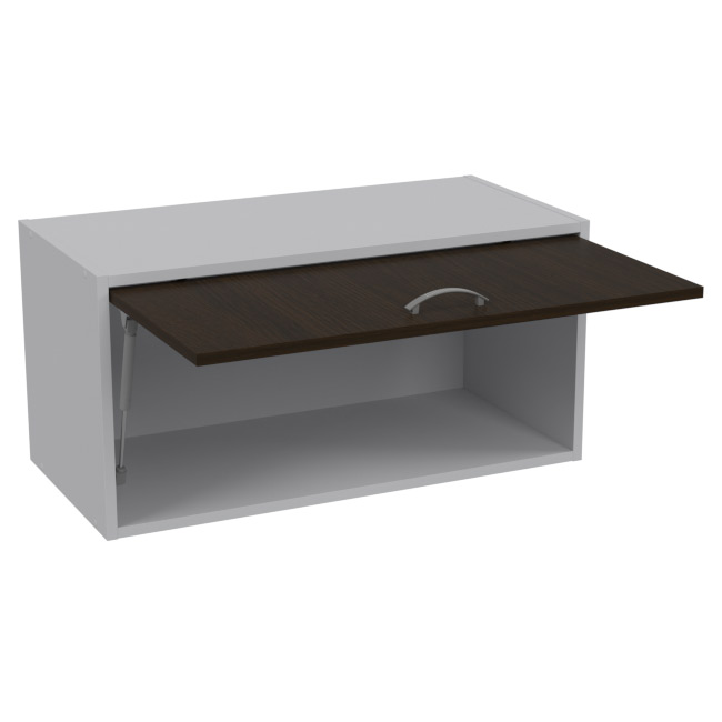 Антресоль АН-03 цвет Серый+Венге 77/37/38 см