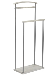 Вешалка костюмная Верис 4 металлик/дуб дымчатый