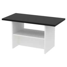 Журнальный стол СТК-17 цвет Белый + Черный 80/40/43 см