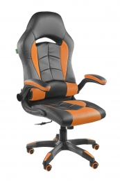 Игровое кресло RIVA 9505H Черный/Оранжевый