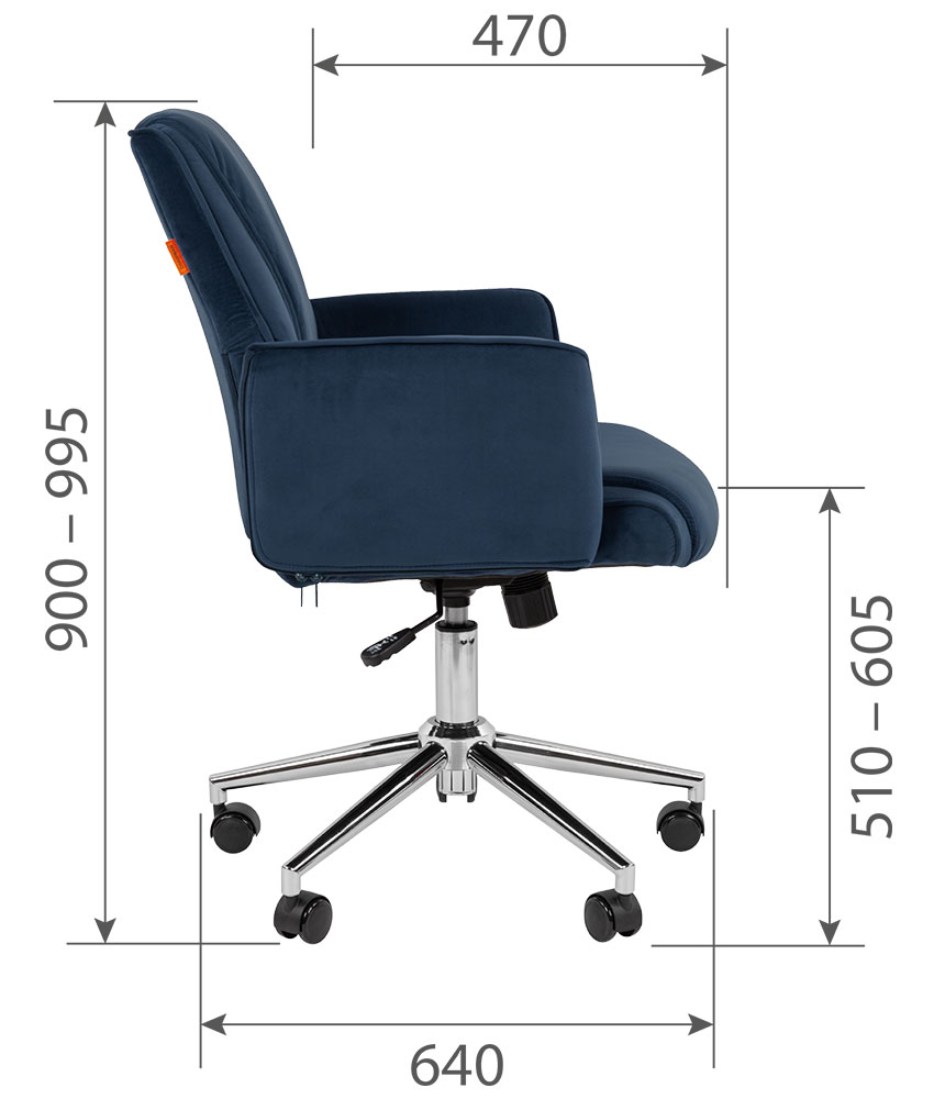 Кресло CHAIRMAN CH302 N HOME серый