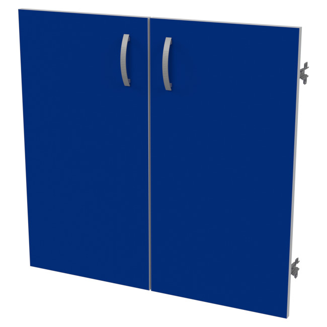 Двери низкие ДВ-42 Синий+Серый 68,6/1,6/65,8