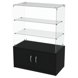 Витрина ВТ-12 цвет Чёрный 90/45/120 см