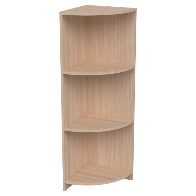 Офисный стеллаж угловой СУ-62 цвет Дуб Молочный 37/37/123 см