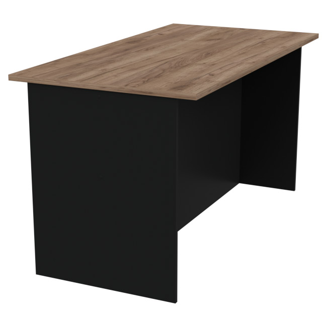 Переговорный стол СТСЦ-48 цвет Черный + Дуб Крафт 140/73/76 см