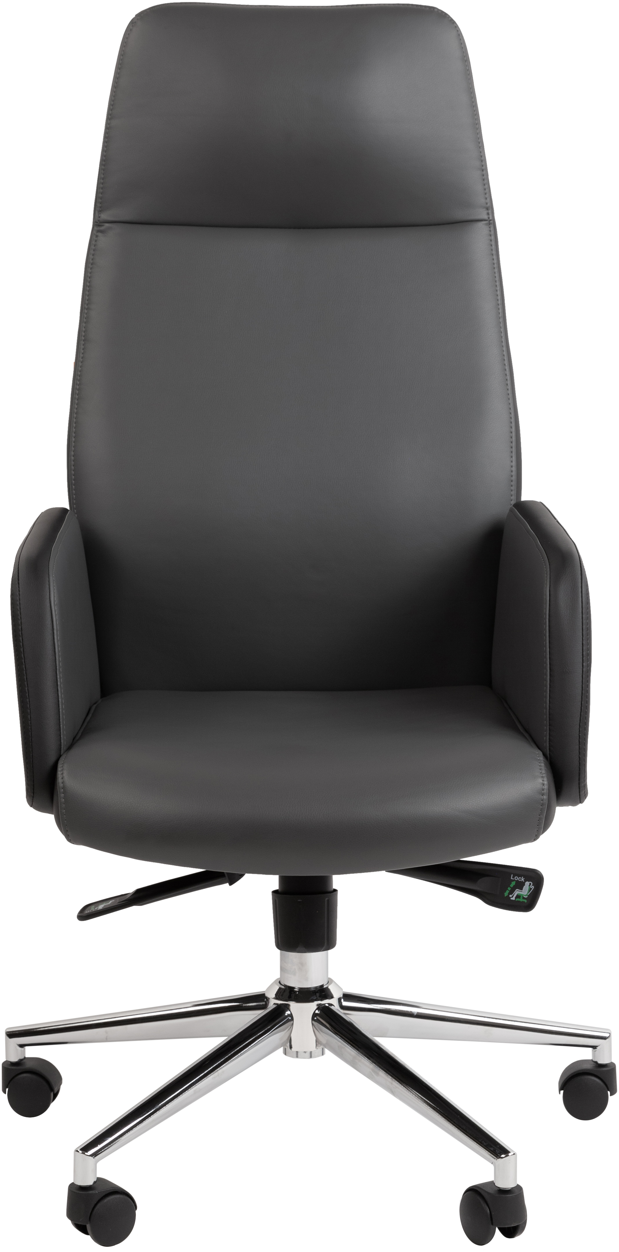 Офисное кресло CHAIRMAN 929 экокожа серый-черный
