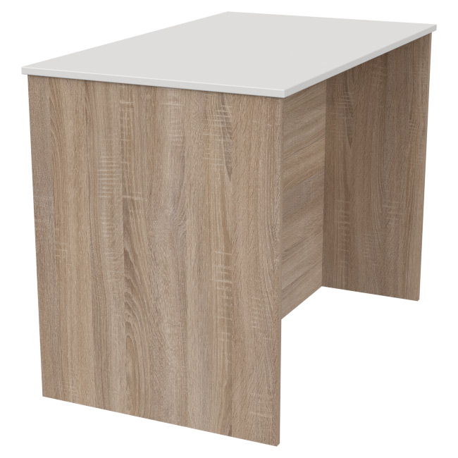 Переговорный стол СТСЦ-1 цвет Дуб Сонома + Белый 100/60/75,4 см