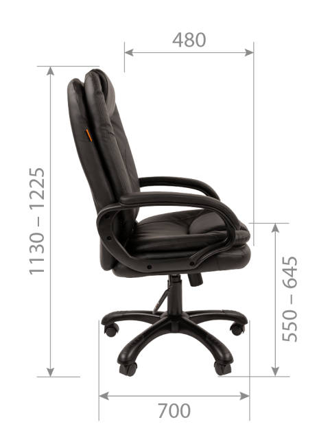 Кресло руководителя CHAIRMAN 668 черное
