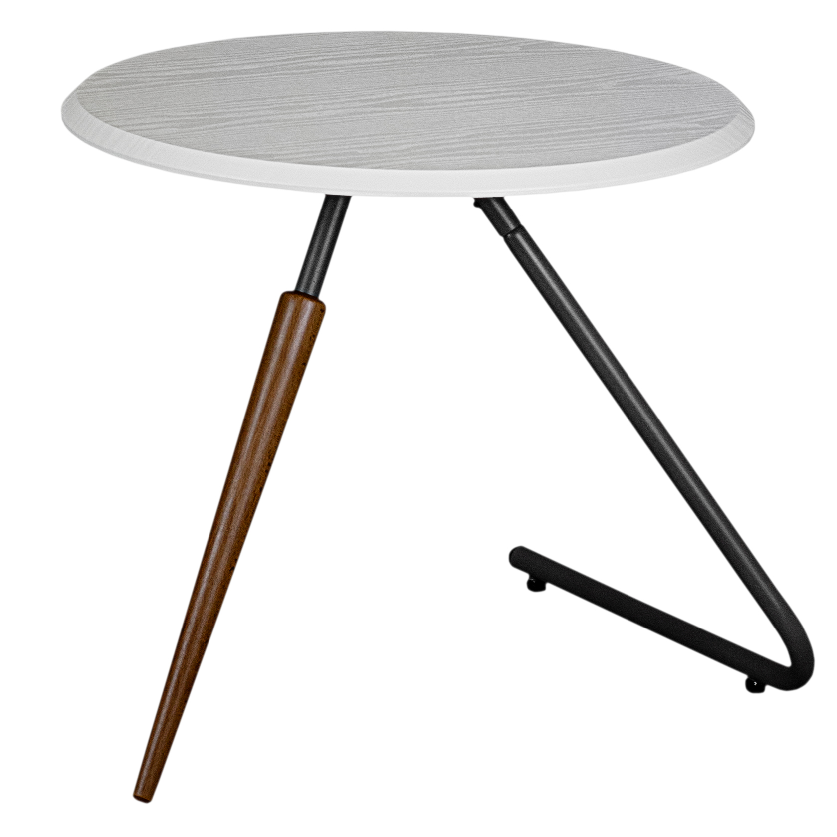 Стол журнальный Дуэт 7Н белый/серый бетон/бук