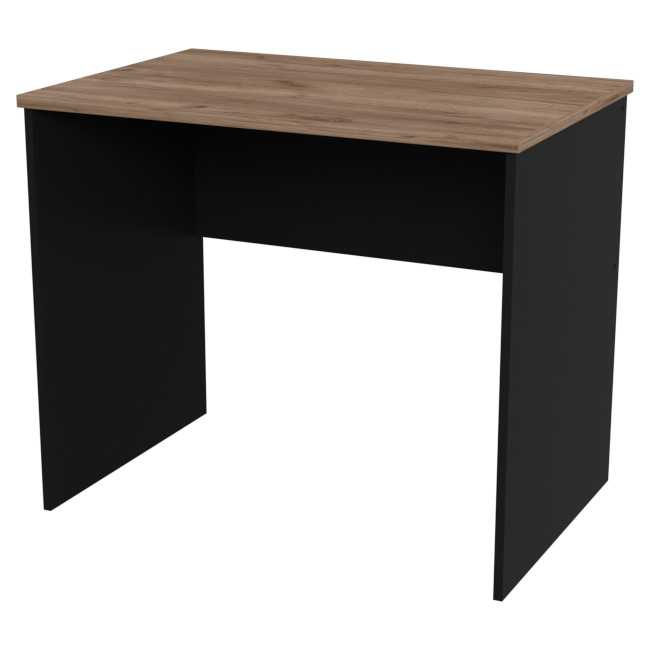 Офисный стол СТ-41 цвет Черный + Дуб Крафт 90/60/76 см