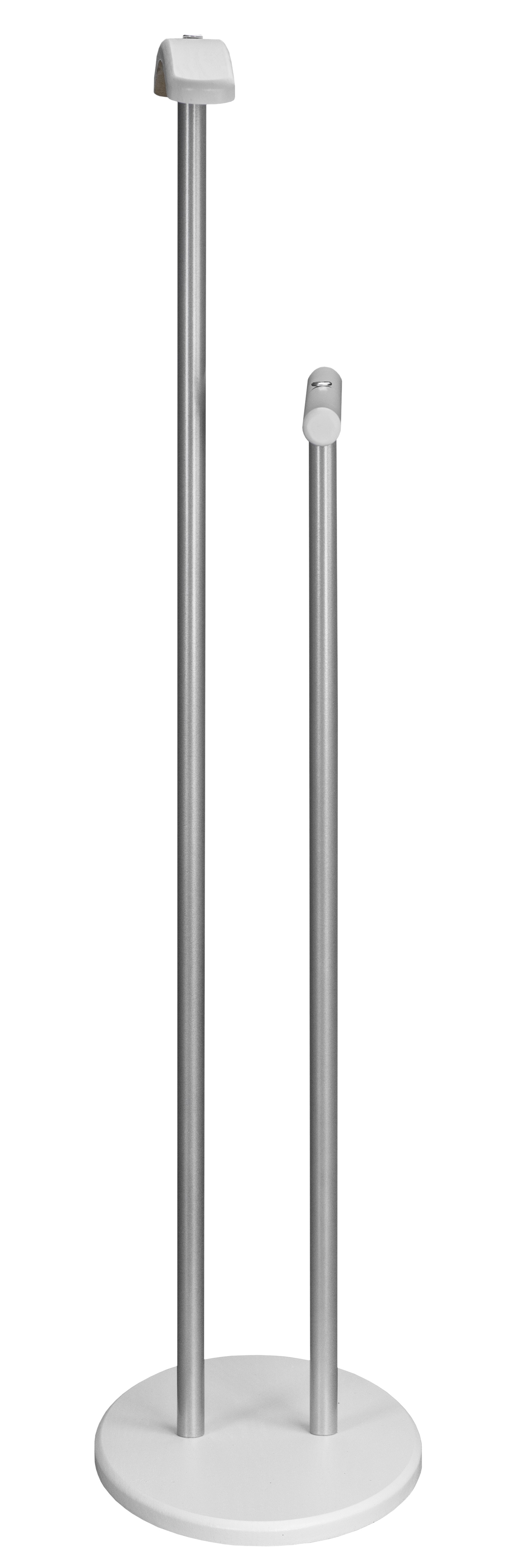 Вешалка костюмная Дэви 2 металлик/белый