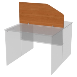 Перегородка для столов Э-49 цвет Вишня 100/25-45 см