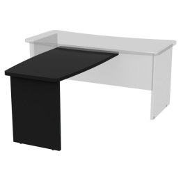 Брифинг-приставка Б-12 цвет Черный 120/70 см