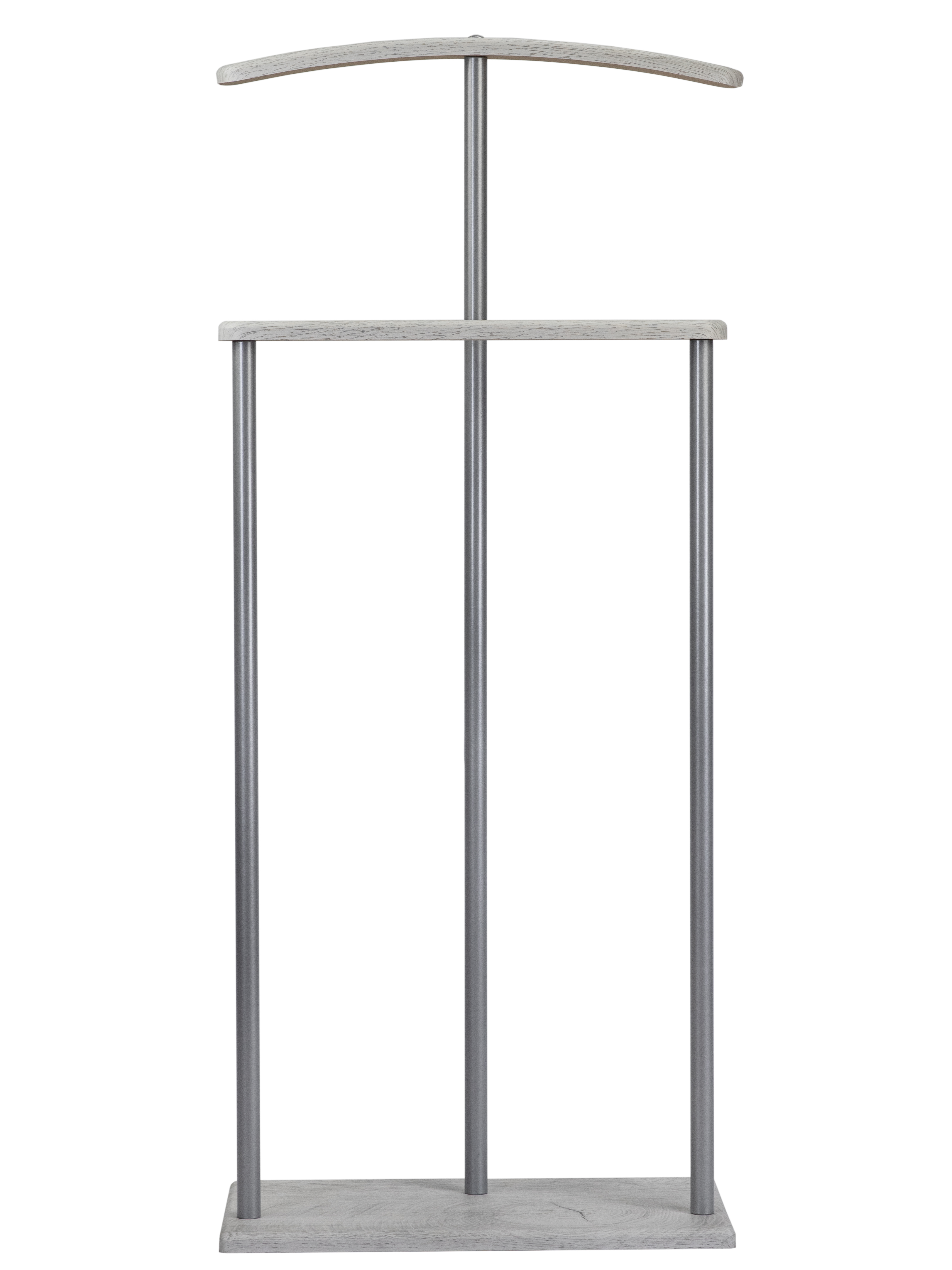 Вешалка костюмная Дэви 1 металлик/дуб дымчатый