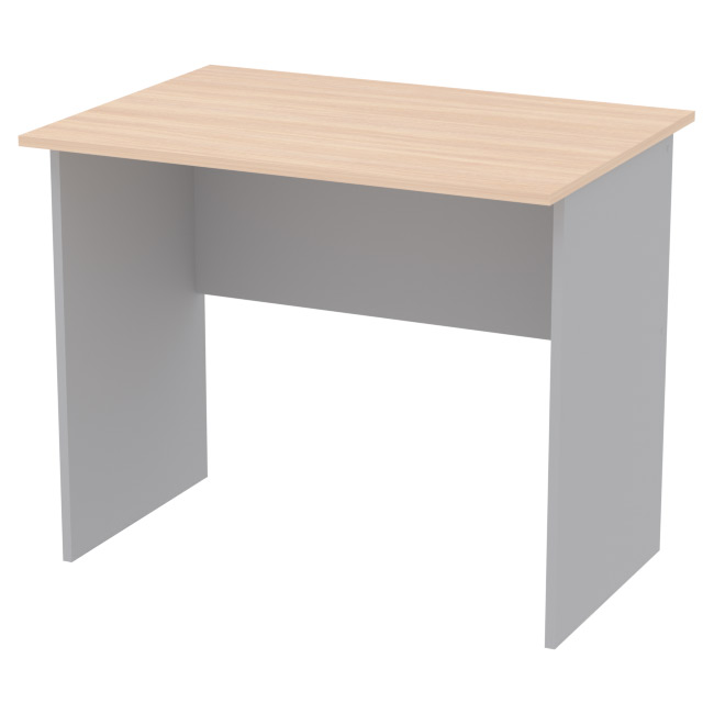 Офисный стол СТ-7 цвет Серый+Дуб Молочный 85/60/70 см