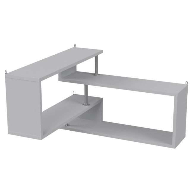 Навесная полка ПП-59 цвет Светло-серый