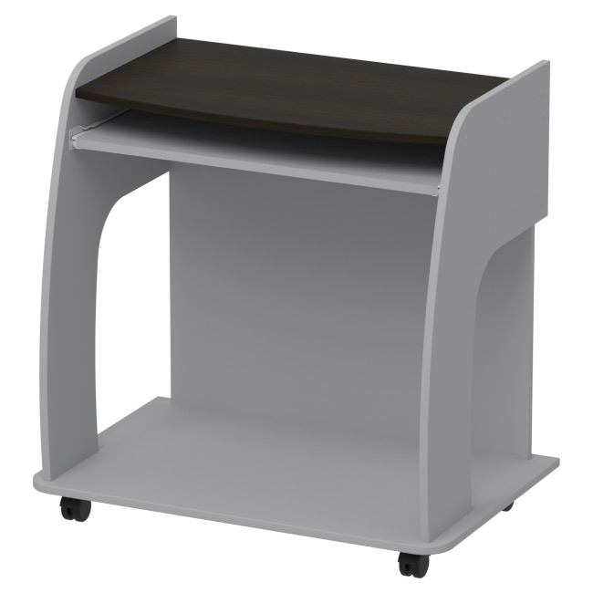 Компьютерный стол СК-20 цвет Серый+Венге 80/52/80 см