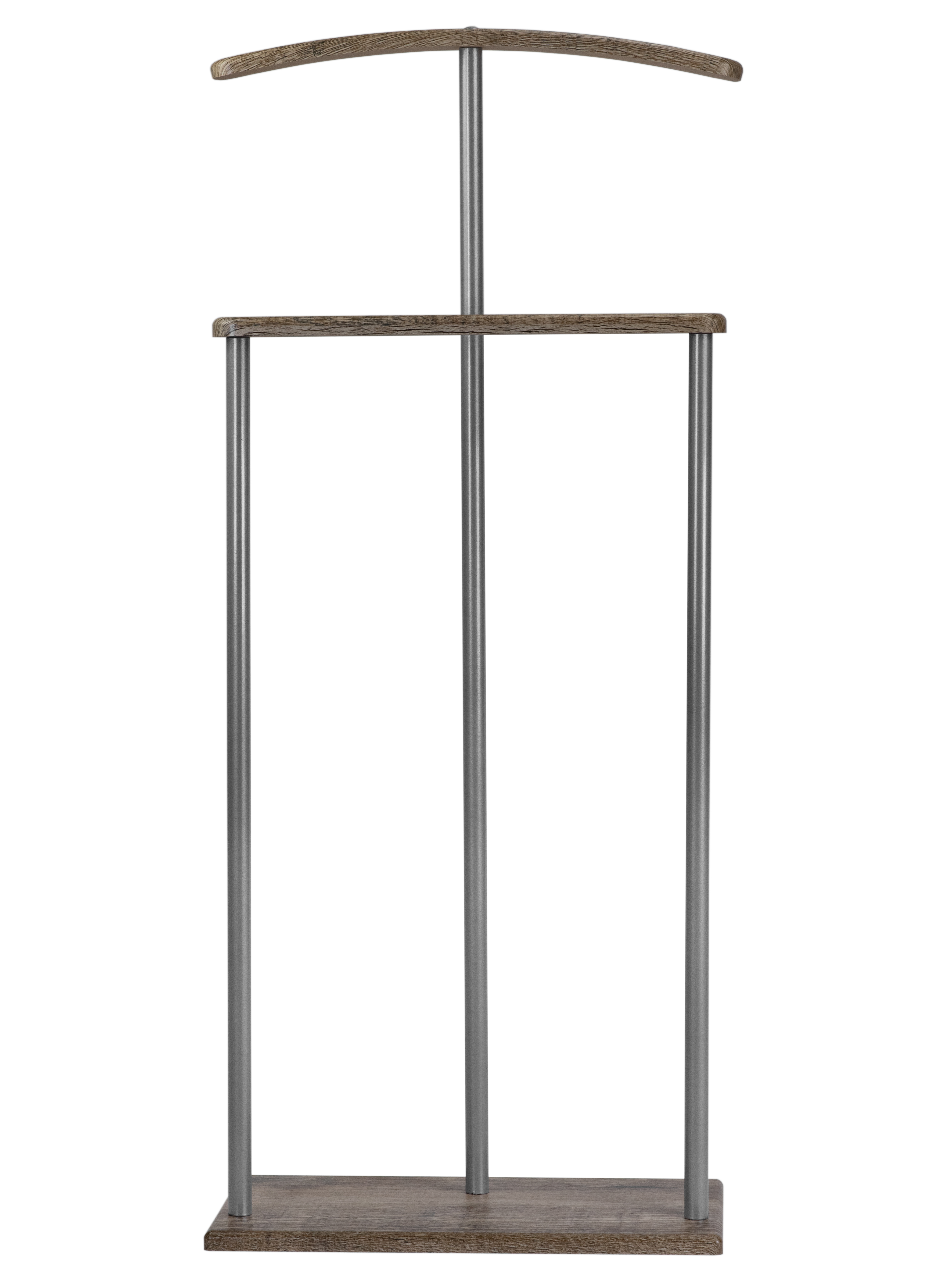 Вешалка костюмная Дэви 1 металлик/дуб крымский состаренный