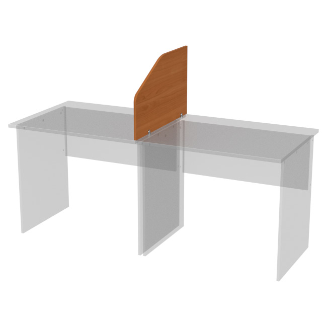 Перегородка для столов Э-39 цвет Вишня 73/25-45 см