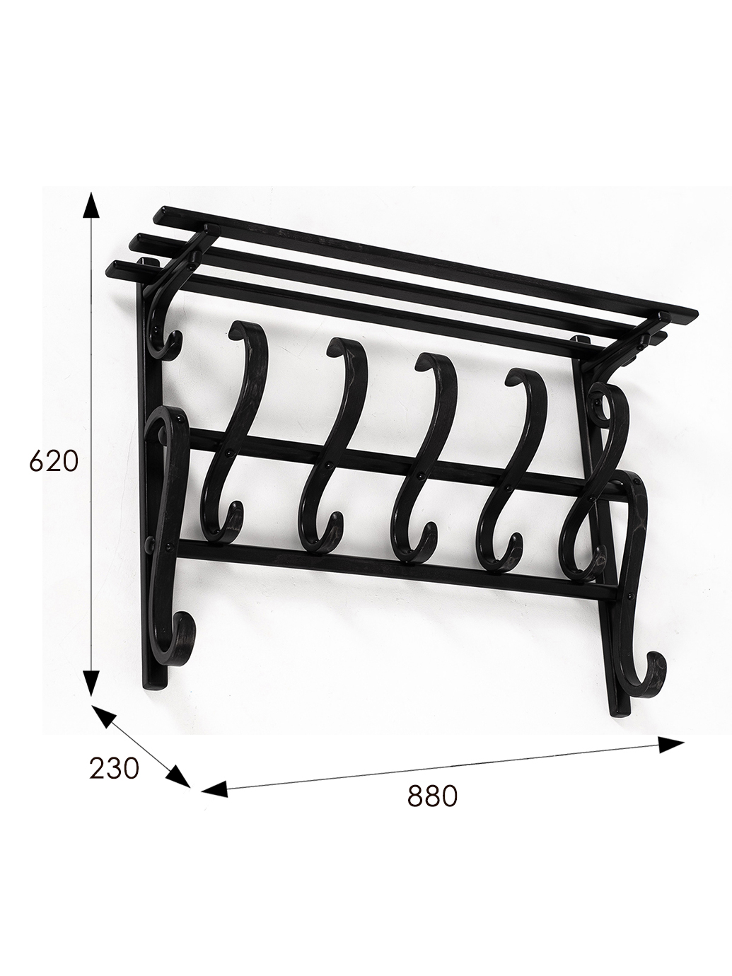 Вешалка настенная В 7Н венге