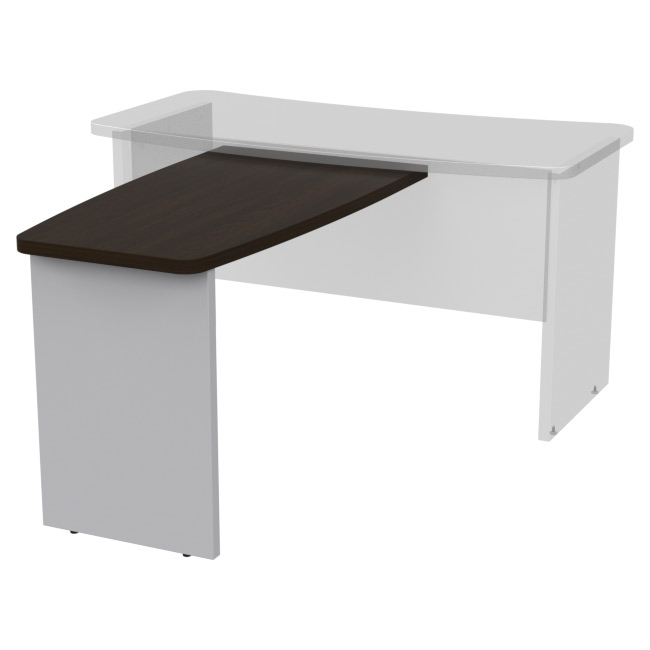 Брифинг-приставка Б-11 цвет Серый+Венге