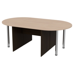 Стол для переговоров составной 210/120/76 Венге+Дуб Молочный