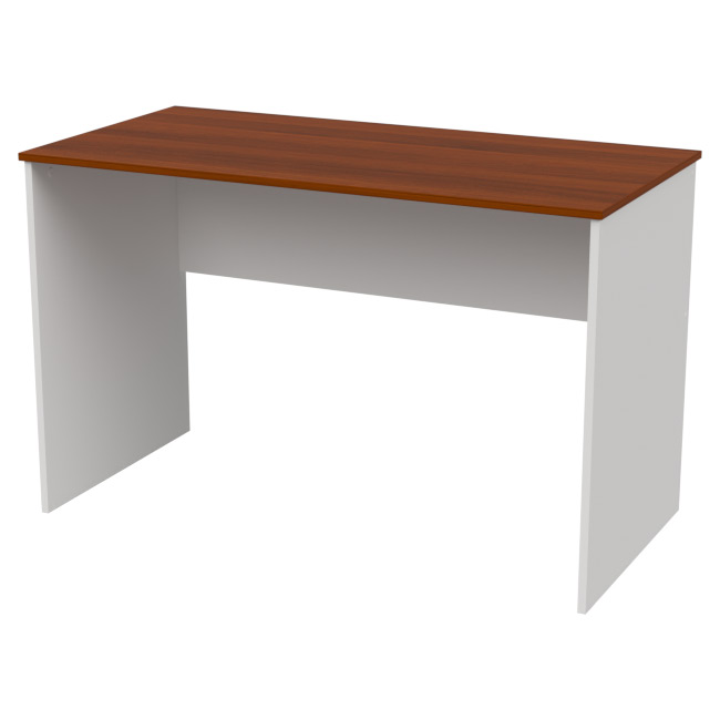 Офисный стол СТ-3 цвет Белый+Орех 120/60/75,4 см
