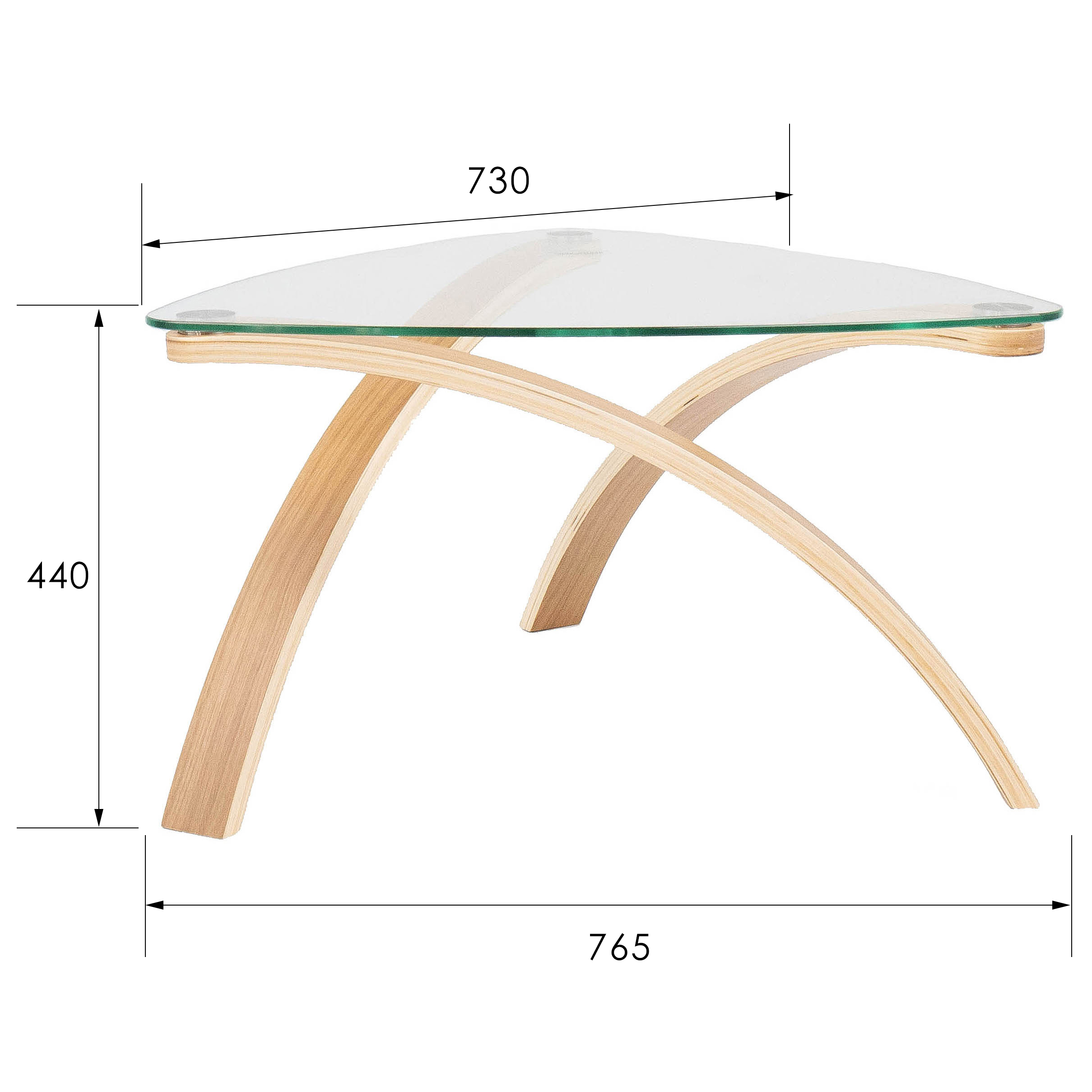 Стол журнальный Гурон 3 дуб