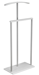 Вешалка костюмная Дэви 1 металлик/белый