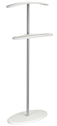 Вешалка костюмная Дэви 3 металлик/белый