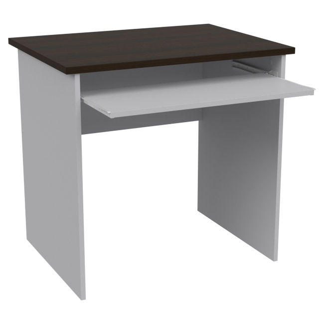 Компьютерный стол СК-27 цвет Серый+Венге 80/60/76 см