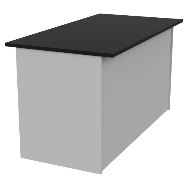 Офисный стол СТЦ-48 цвет Серый+Черный 140/73/76 см