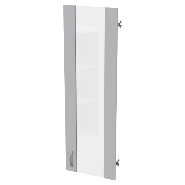 Дверь в рамке ДВ-62 Серый стекло прозрачное 36,5/1,6/113,1