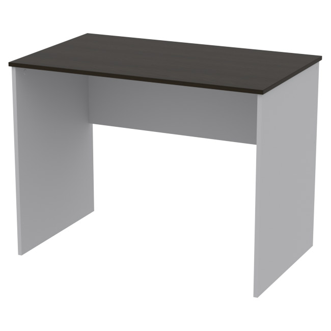 Офисный стол СТ-1 цвет серый+венге 100/60/75,4 см