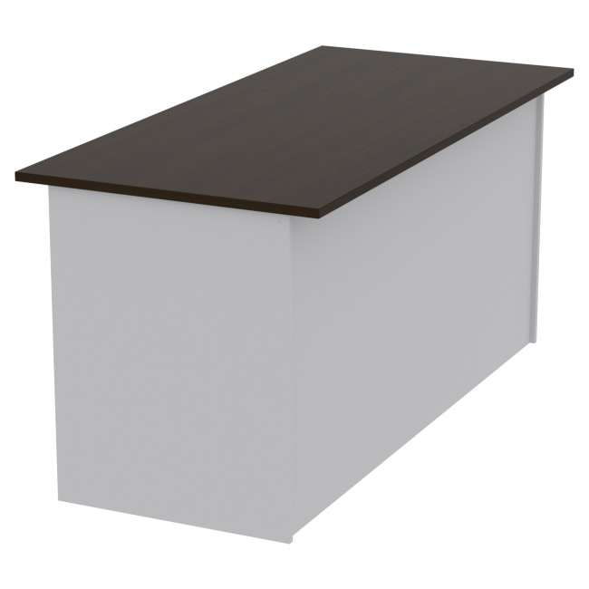 Офисный стол СТЦ-10 цвет Серый+Венге 160/73/76 см