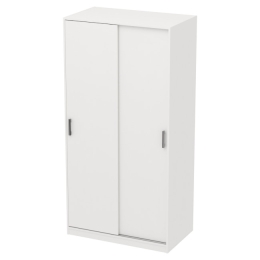 Шкаф для одежды ШК-2+С-17МВ цвет Белый 100/58/200 см