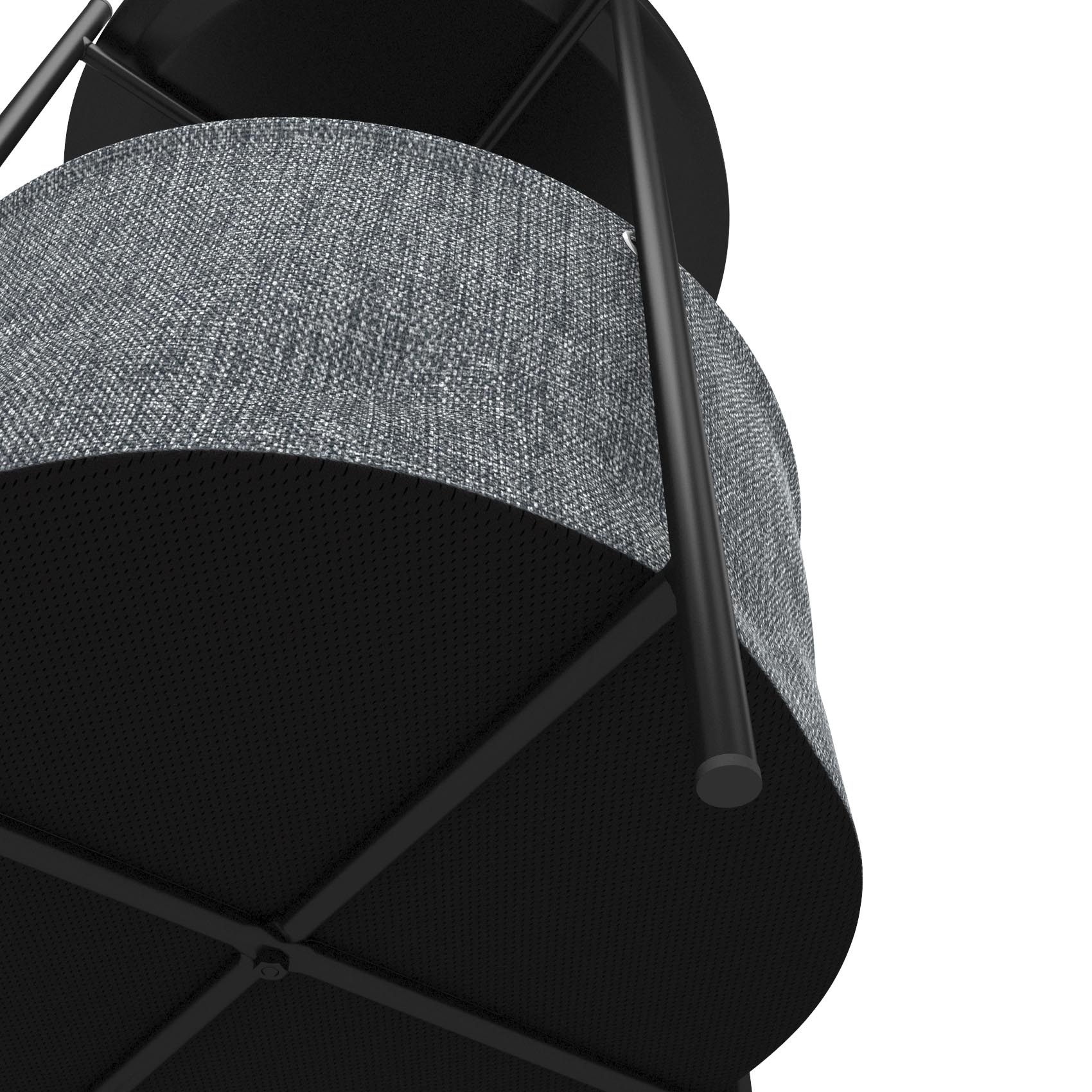 Стол журнальный Берген рогожка 82/39/черный муар