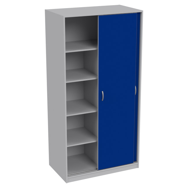 Шкаф для документов ШК-3 Цвет Серый+Синий 100/58/200 см