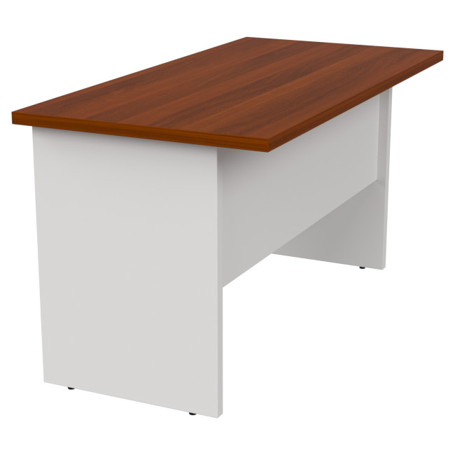 Стол руководителя РП-14 цвет Белый+Орех Итальянский 140/70/76 см