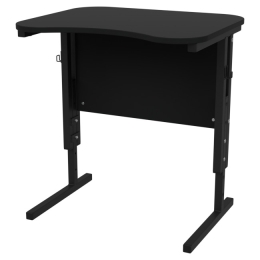 Заказать в Москве Парта школьная одноместная ЭРГО цвет Чёрный ПЭ-1 60/50/51-75 см Парта школьная одноместная ЭРГО цвет Чёрный ПЭ-1 60/50/51-75 см