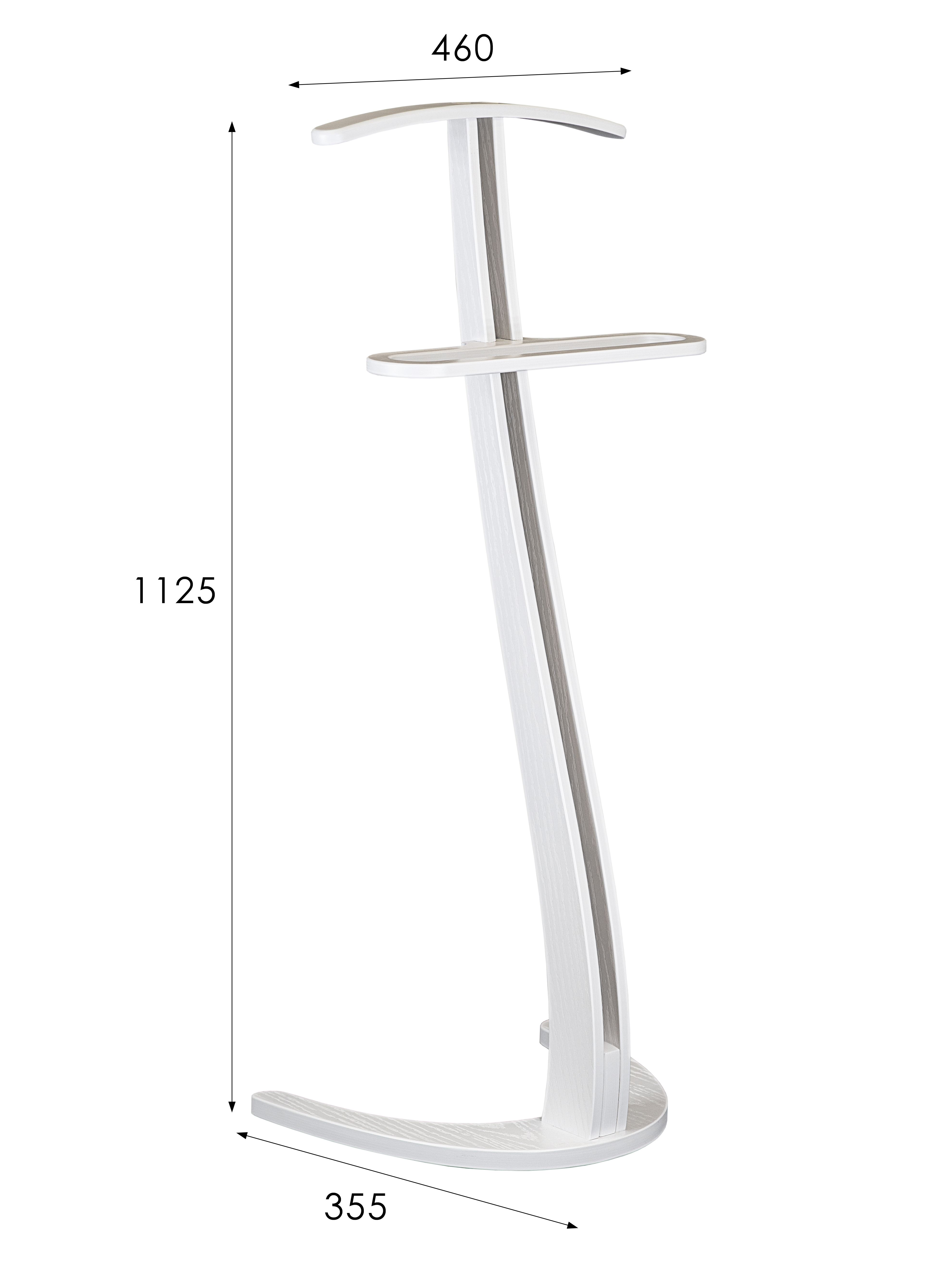 Вешалка костюмная ГАЛАНТ 334 белый